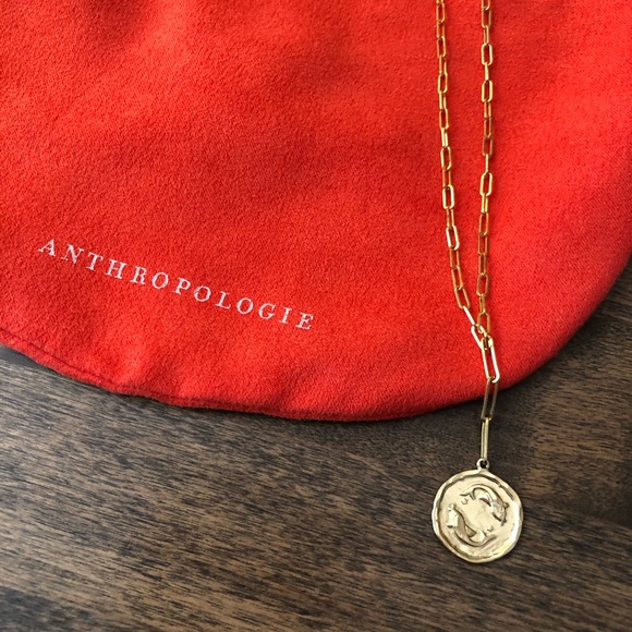 Anthropologie Jewelry - NWT!  Anthropologie Zodiac Coin Necklace Pisces